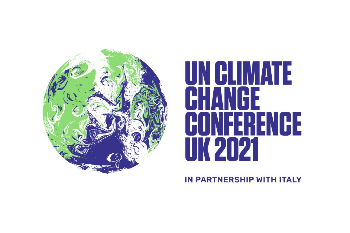 COP26 logo landscape blue